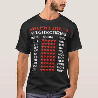 Alla hjärtans dag, barn boys Retro Video Games Lju T Shirt
