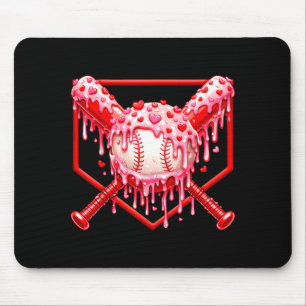 Alla hjärtans dag Baseball Pojkar Glass Dropp Hjar Musmatta