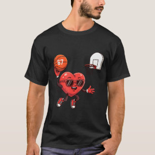 Alla hjärtans dag Basket 67 Hjärtas Sport Coach Mi T Shirt