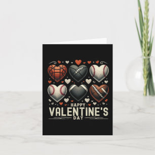 Alla hjärtans dag basketboll, fotboll kort