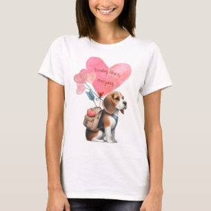 Alla hjärtans dag Beagle T-shirt