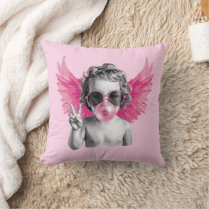 Alla hjärtans dag Blåser Bubbla Cupid Kudde