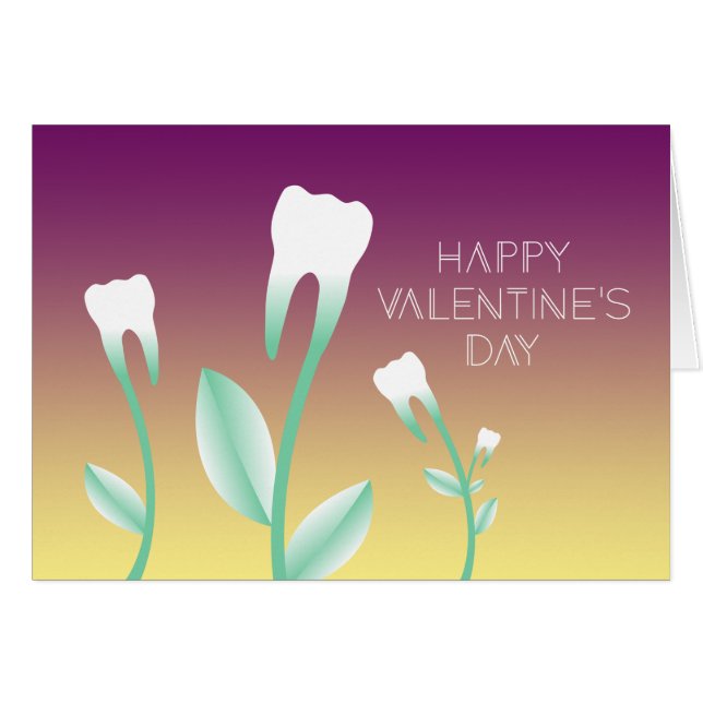 ALLA HJÄRTANS DAG blommar tänder Hälsningskort (Framsidan Horizontal)