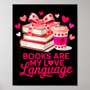 Alla hjärtans dag bok älskare böcker är kärlek spr poster