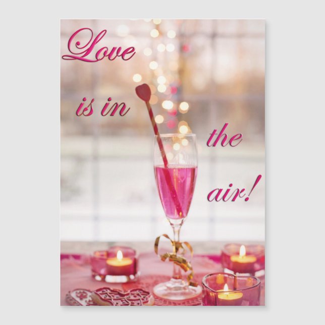 Alla hjärtans dag Bröllop Kärlek Champagne (Framsida)