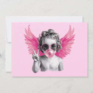 Alla hjärtans dag bubbel Cupid  Tack Kort