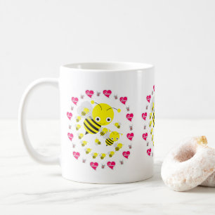 Alla hjärtans dag Bumblebee Mice Mugg