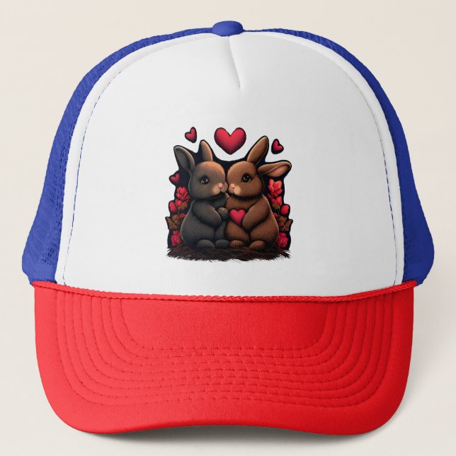 Alla hjärtans dag Bunny Bliss, Kärlek Hearts och R Keps (Framsida)