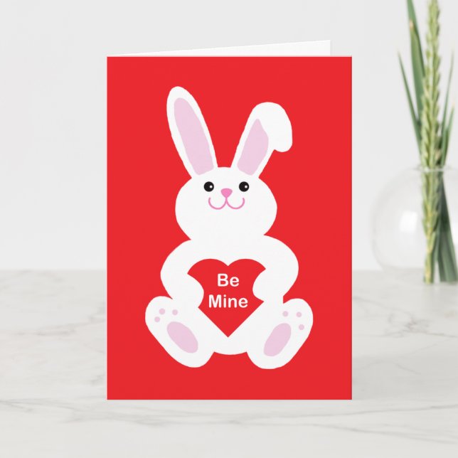 Alla hjärtans dag Bunny | Gruva Helgkort (Framsida)