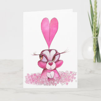 Alla hjärtans dag Bunny Kärlek! Kort