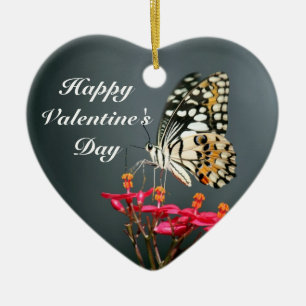 Alla hjärtans dag Butterfly Heart Ornament