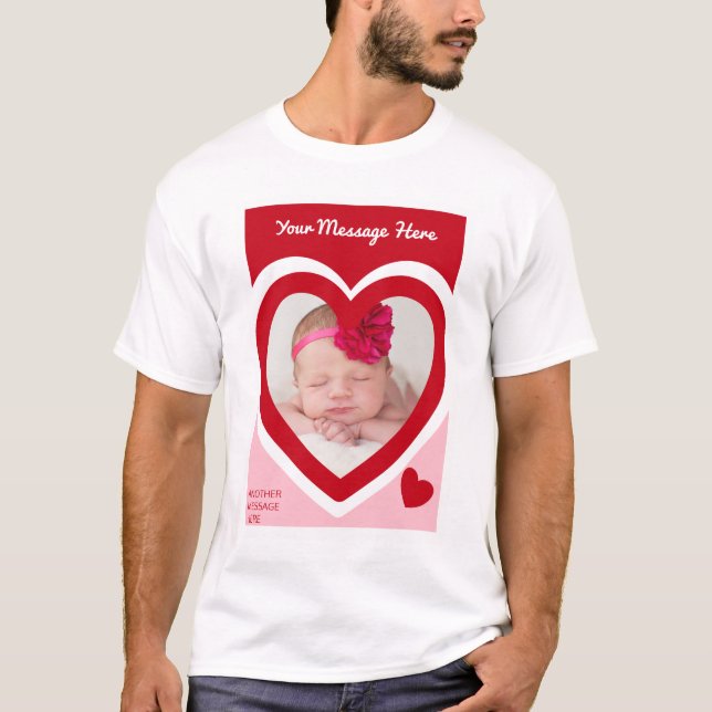 Alla hjärtans dag Candy Hearts Box Anpassningsbar  T Shirt (Framsida)
