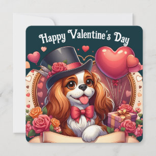 Alla hjärtans dag - Cavalier King Charles 2 - Kort
