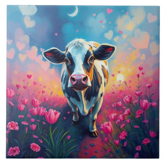 Alla hjärtans dag Ceramic Decorative Tile Kakelplatta