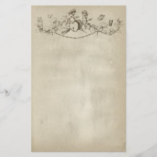 Alla hjärtans dag Cherubs Stationery Papper