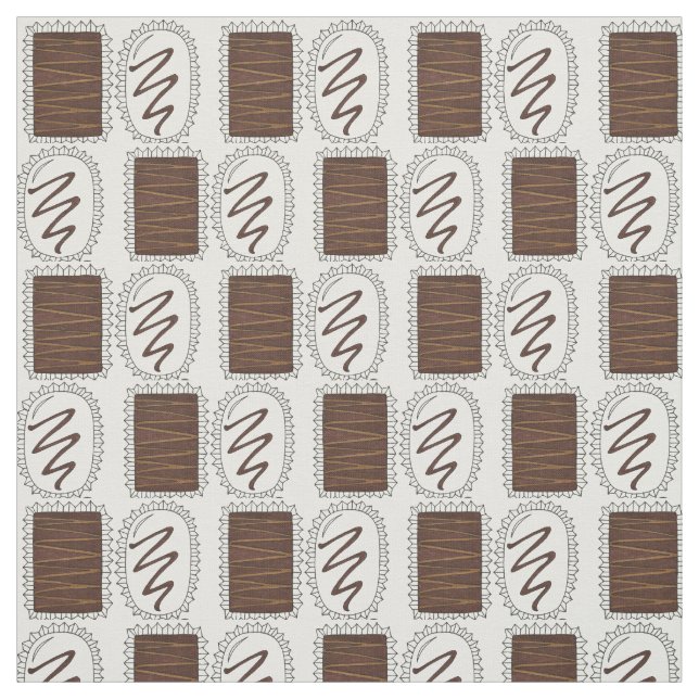 Alla hjärtans dag Chocolate Bon Bon Candy Sweets Tyg (Provkarta)