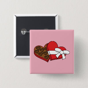 Alla hjärtans dag Chocolate Box Knapp
