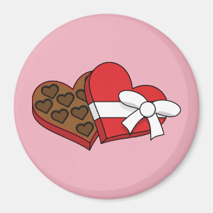 Alla hjärtans dag Chocolate Box Magnet