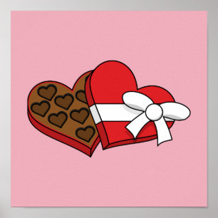 Alla hjärtans dag Chocolate Box Poster