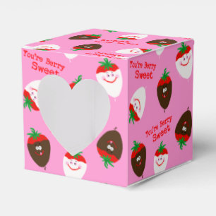Alla hjärtans dag Chocolate Dipping Strawbär Presentaskar