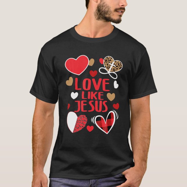 Alla hjärtans dag Christian Gift Buffalo Play Kärl T Shirt (Framsida)