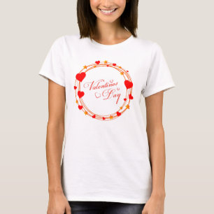 Alla hjärtans dag Cirkel Design-25695 T Shirt