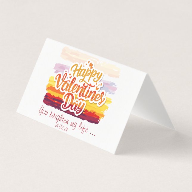 Alla hjärtans dag-citat kort (Framsida)