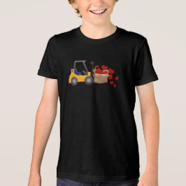 Alla hjärtans dag Construction Forklift Heart T Shirt