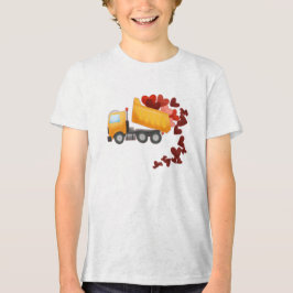 Alla hjärtans dag Construction Lastbil Heart T Shirt
