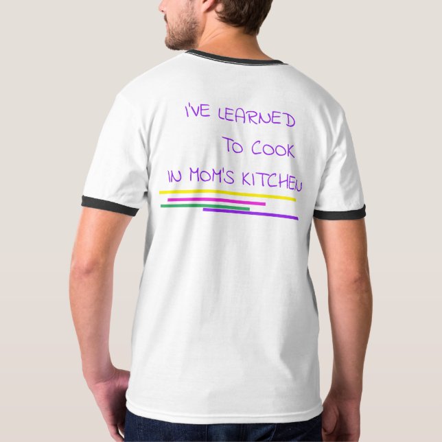 Alla hjärtans dag Cook White T-Shirt (Hel baksida)