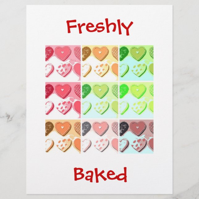 Alla hjärtans dag Cookies Reklamblad (Framsidan)