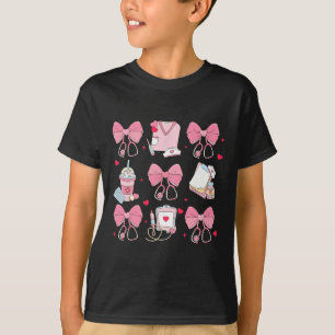 Alla hjärtans dag Coquette Bow Sjuksköterska - Sva T Shirt