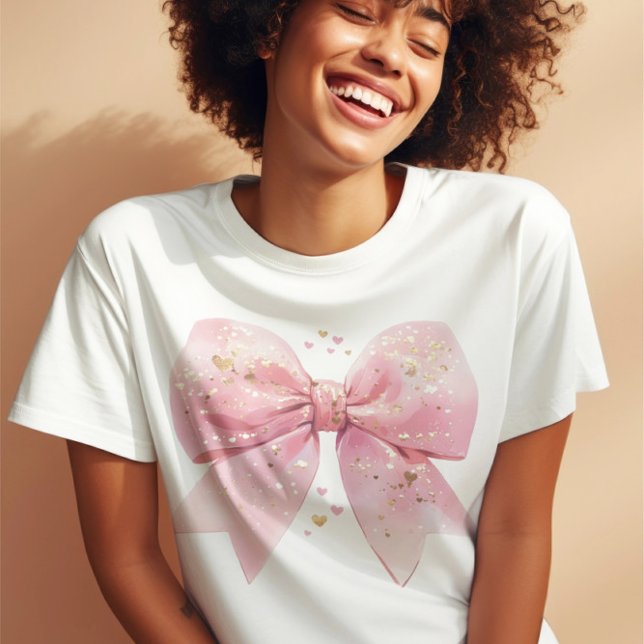 Alla hjärtans dag Coquette Bow-skjorta, Rosa Bow S T Shirt (Skapare uppladdad)