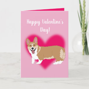 Alla hjärtans dag Corgi Helgkort
