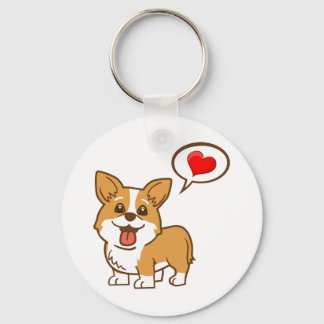 Alla hjärtans dag - Corgi Keychain Nyckelring