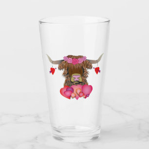 Alla hjärtans dag Cow Glaskopp