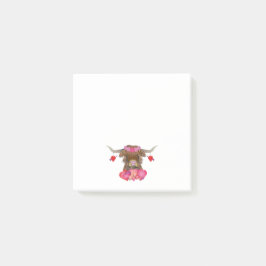 Alla hjärtans dag Cow Post-it Block