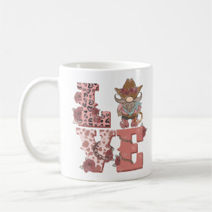 Alla hjärtans dag Cowboy Gnome Kaffemugg