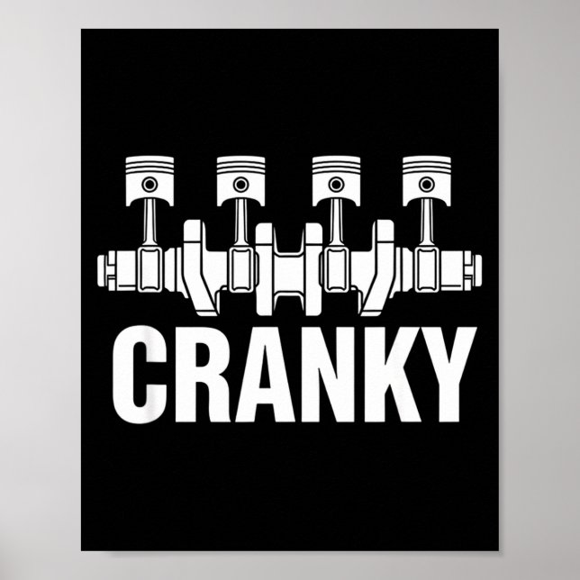 Alla hjärtans dag Cranky Crankaxel Design För Mech Poster (Framsidan)