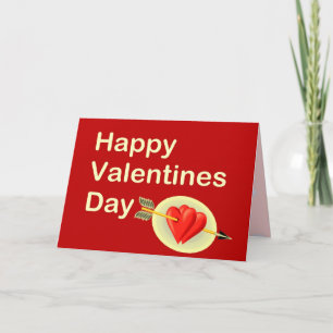 Alla hjärtans dag - cupids pil helgkort
