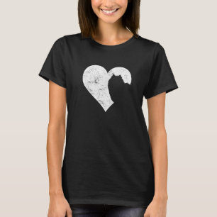 Alla hjärtans dag Cute American Eskimo Hund älskar T Shirt