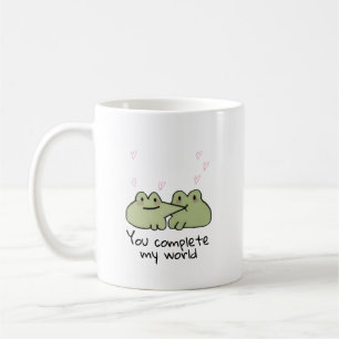 Alla hjärtans dag Cute Frog Kärlek par Mugg