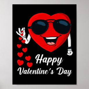 Alla hjärtans dag Cute Heart Bae Roligt Salting he Poster