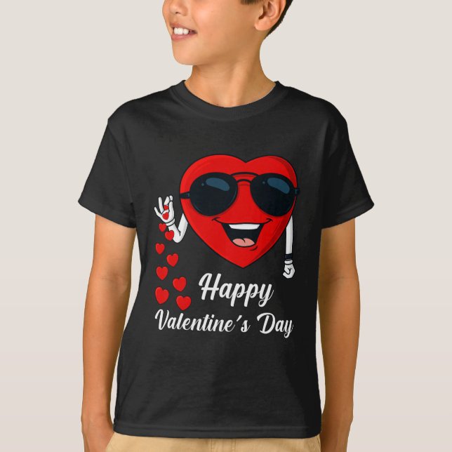 Alla hjärtans dag Cute Heart Bae Roligt Salting he T Shirt (Framsida)