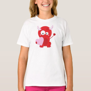 Alla hjärtans dag, Cute Monster, Hjärter T Shirt