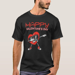Alla hjärtans dag Dab Heart Gamer Valentine Boy T Shirt