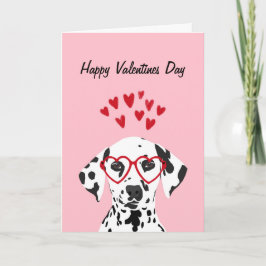 Alla hjärtans dag - Dalmatiskt hund-kort Helgkort