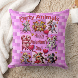Alla hjärtans dag Dancing Par "Party Animals" Kudde