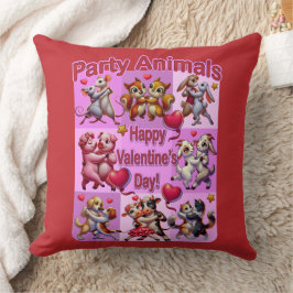 Alla hjärtans dag Dancing Par "Party Animals" Kudde