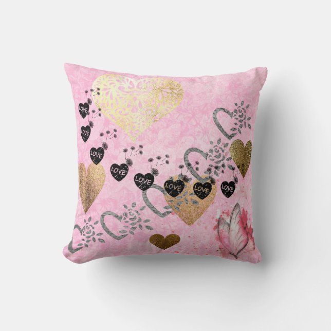 Alla hjärtans dag Dekorativ kudde (Framsida)